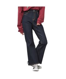 MAC HOUSE(women)(マックハウス（レディース）)/NAVY ネイビー GOOD STYLE JEANS フレア NV－N－W008/ワンウォッシュ