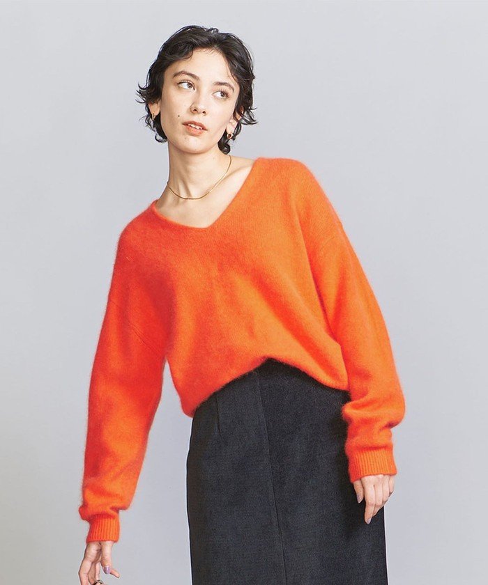 まとめ買いでお得 アーバンリサーチ Urban Research ニット セーター 長袖 無地 丸首 ウール ｆ ブルー青 Ut5 レディース Www iwearparts Com
