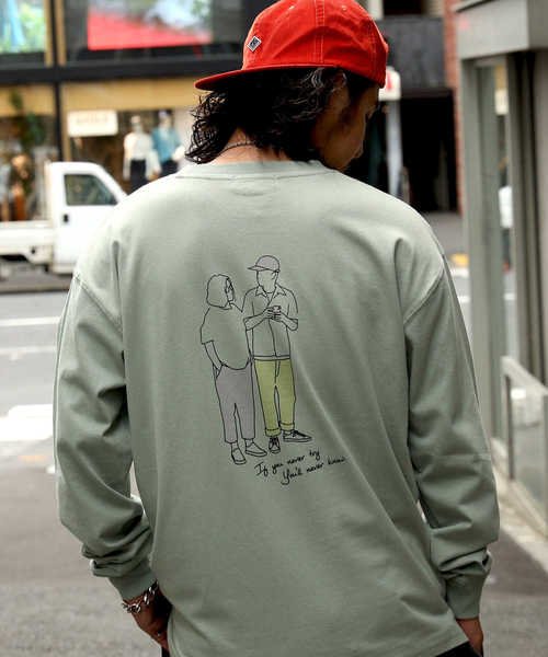 セール バックナンバー イラストプリントロンｔ Back Number Back Number Magaseek