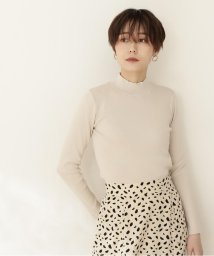 N Natural Beauty Basic(エヌナチュラルビューティベーシック)/総針ボトルネック長袖ニット/クリーム