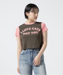 LHP/ITZAVIBE/イッザバイブ/I LOVE CATS NOT YOU レタリングTシャツ/504840818
