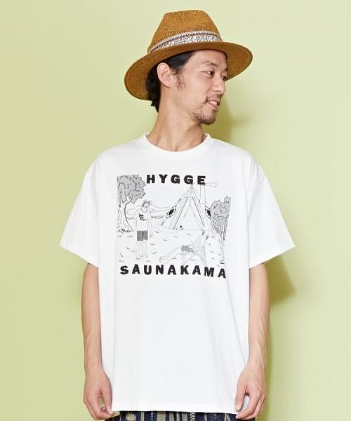 CAYHANE(チャイハネ)/【チャイハネ】コンサメンズTシャツ CAS－2214/ホワイト