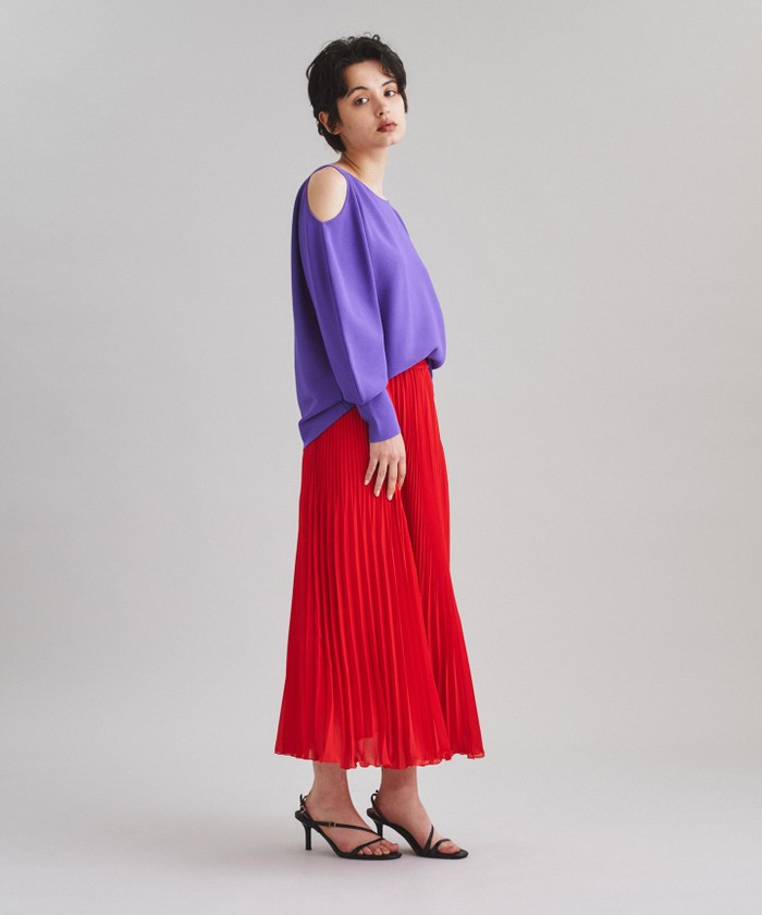 GRACECONTINENTAL ドルマンルーズニットトップ ラベンダー 36 GRACECONTINENTAL ドルマンルーズニットトップ ラベンダー 36