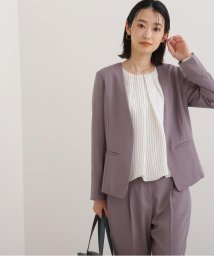 NATURAL BEAUTY BASIC(ナチュラルビューティーベーシック)/ポリエステルドビー SETUP ジャケット/モカ