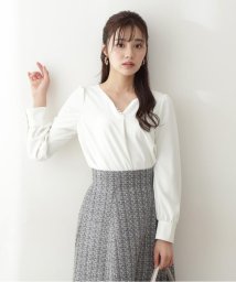 PROPORTION BODY DRESSING(プロポーション　ボディドレッシング)/｜美人百花10月号タイアップ 宇賀美里さん着用商品｜パールブラウス/エクリュ1