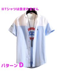 MOWMOW FASHION/半袖シャツ ワークシャツ カジュアルシャツ シャツ メンズ 開襟シャツ ファッション ボタンダウン お兄系 B系 さわやか系 クールビズ/504843294