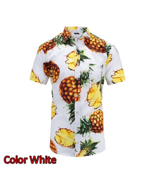 セール アロハシャツ カジュアルシャツ 大きいサイズ 柄シャツ サマー メンズ ビーチ リゾート 川遊び 海水浴 旅行 半袖 お兄系 さわやか系 派手 マウマウ ファッション Mowmow Fashion Magaseek