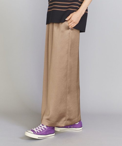 ヴィンテージサテン Iライン イージー マキシスカート ウォッシャブル ビューティアンドユース ユナイテッドアローズ Beauty Youth United Arrows Magaseek