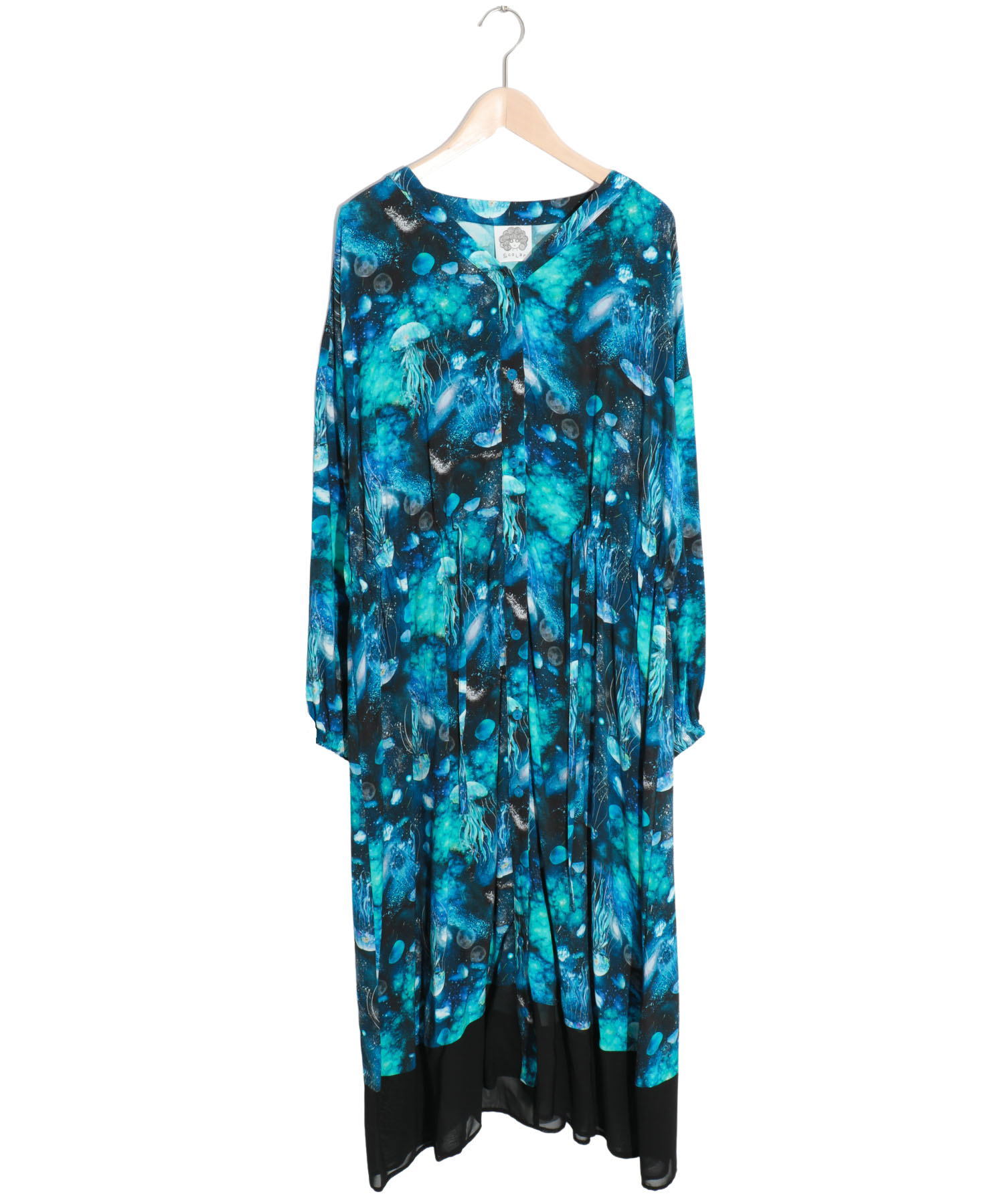 Scolar スカラー 宇宙クラゲ柄ワンピース Organicfarmermag Com