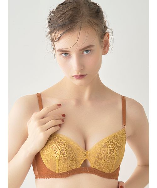 りりい LILY BROWN Lingerie】バイカラーレース アンダードレス ブラ