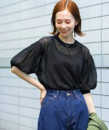 URBAN RESEARCH ROSSO(URBAN　RESEARCH　ROSSO)/TORRAZZO DONNA　シアーニットトップス/19.BLACK