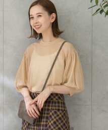 URBAN RESEARCH ROSSO(URBAN　RESEARCH　ROSSO)/TORRAZZO DONNA　シアーニットトップス/43.BEIGE