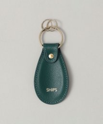 SHIPS MEN(シップス　メン)/SHIPS: SAFFIANO LEATHER シューホーン キーホルダー/ダークグリーン