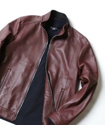 Men's Bigi(メンズビギ)/ラムレザークロームタンニングジャケット/ボルドー