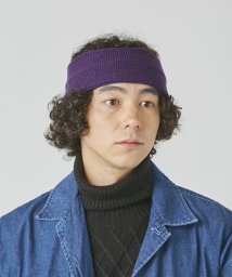 OVERRIDE(OVERRIDE)/OVERRIDE  STRIPE HEADBAND WOOL BLEND/レッド