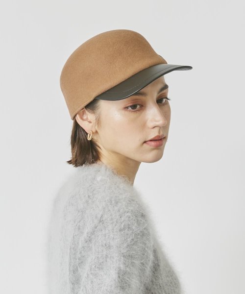 Chapeaud'O(Chapeaud’O)/Chapeau d' O  Combi Felt Cap/ベージュ