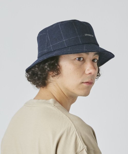 OVERRIDE(OVERRIDE)/OVERRIDE  JAPAN TWEED BUCKET/ネイビー