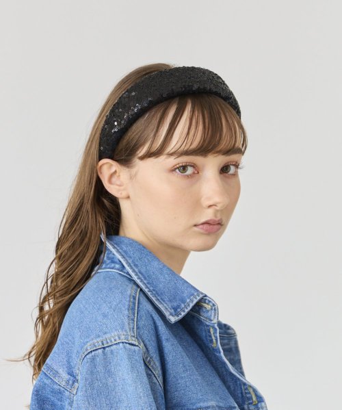 Chapeaud'O(Chapeaud’O)/Chapeau d' O Spangle Headband/ブラック