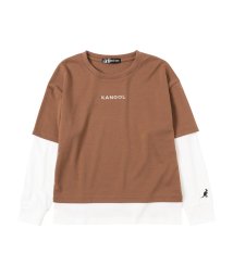 MAC HOUSE(kid's)/KANGOL カンゴール ポンチ素材 フェイクレイヤードロングスリーブTシャツ 885244/504841559