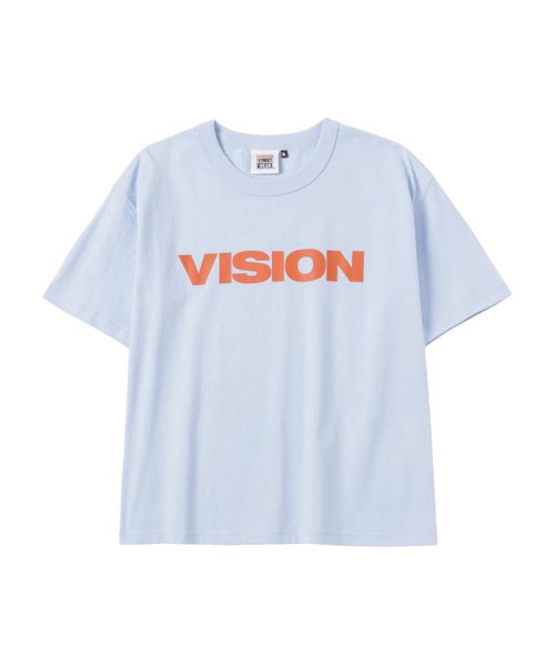 MAC HOUSE(kid's)(マックハウス（キッズ）)/VISION STREET WEAR ヴィジョンストリートウェア ロゴTシャツ 2505603－A/サックス