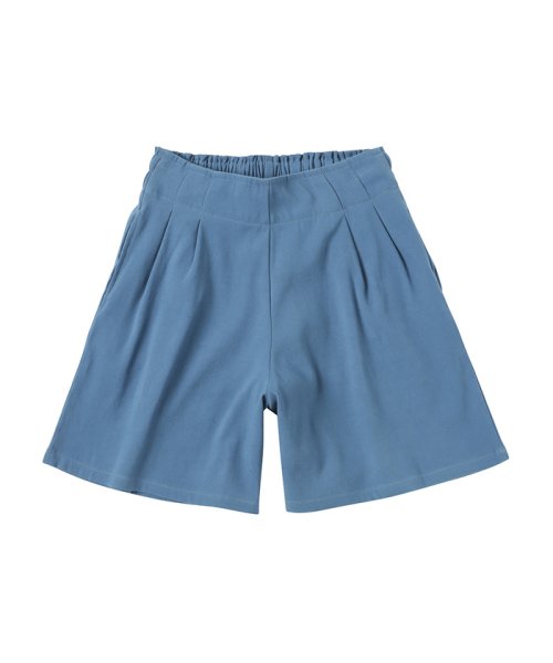 MAC HOUSE(kid's)(マックハウス（キッズ）)/NAVY ネイビー フェイクスエードキュロットパンツ MH627－008/ブルー