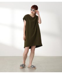 RODEO CROWNS WIDE BOWL(ロデオクラウンズワイドボウル)/（WEB限定）AMPHIBIOUS TUNIC ONE PIECE/KHA