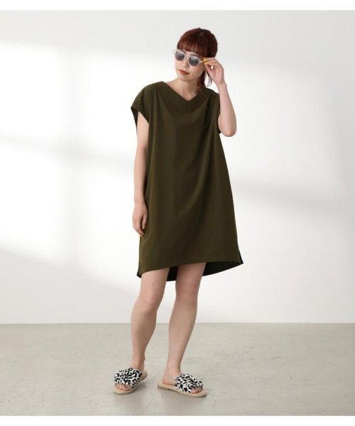 RODEO CROWNS WIDE BOWL(ロデオクラウンズワイドボウル)/（WEB限定）AMPHIBIOUS TUNIC ONE PIECE/KHA