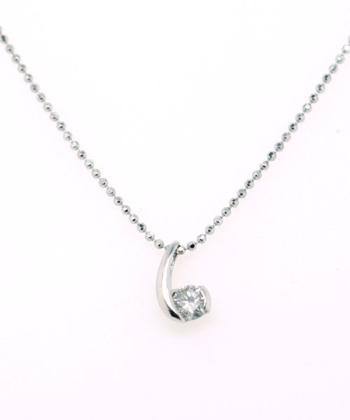 Gems by K(ジェムズ　バイ　ケー)/天然ダイヤモンド プチペンダント 【Gems by K】Silver 0.2ct Diamond Pendant Necklace/シルバー