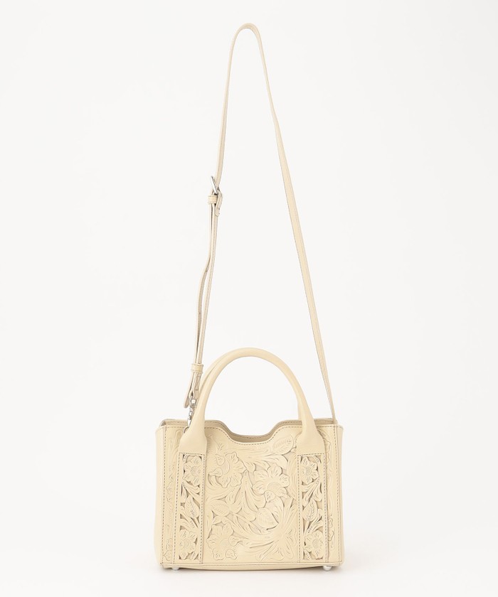 GRACECONTINENTAL SquareBoston BAG エクリュ F GRACECONTINENTAL SquareBoston BAG エクリュ F