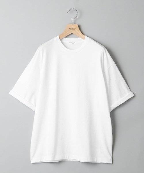 BEAUTY&YOUTH UNITED ARROWS(ビューティーアンドユース　ユナイテッドアローズ)/【WEB限定】ロールアップ ワイド テーパード Tシャツ －MADE IN JAPAN－/WHITE