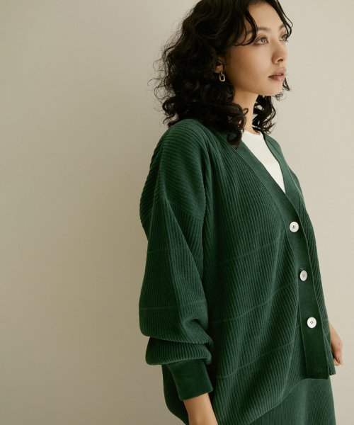 Vネックリブカーディガン－CreamyCotton /クリーミーコットン－ Creamy Cotton クリーミーコットン ■モデル身長 着用サイズ サイズ感 素材感 着心地