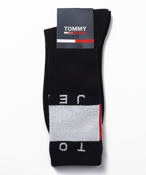 TOMMY JEANS(トミージーンズ)/TJ BIG FLAG SOCKS/ブラック