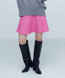 Rie Miller(リエミラー)/ニットペプラムミニスカート/ピンク