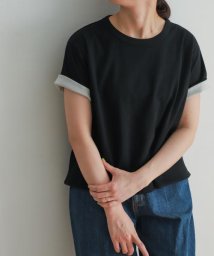 URBAN RESEARCH DOORS(アーバンリサーチドアーズ)/mizuiro ind　reversible t－shirts/BLK×BEIGE