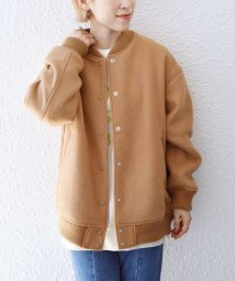 SHIPS any WOMEN(シップス　エニィ　ウィメン)/*SHIPS any: バーシティ ジャケット 23AW/キャメル