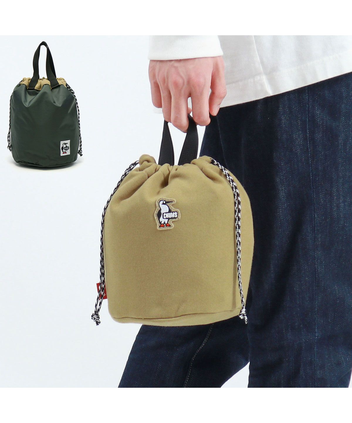 日本正規品】チャムス 巾着バッグ CHUMS RV Mini Bag Sweat リバーシブルミニバッグスウェット トートバッグ 巾着 CH60－ 2919(504452784) | チャムス(CHUMS) - MAGASEEK