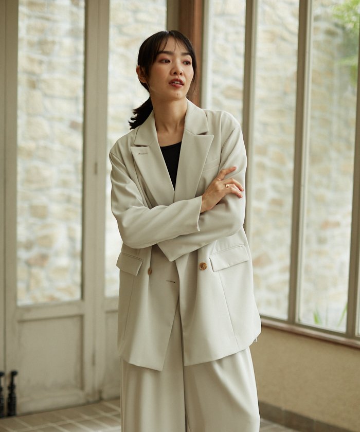 ナノユニバース ジラソール アウター 七分 おしゃれ ジッパー スーパーセール