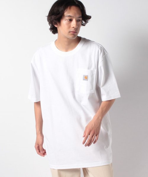Carhartt(カーハート)/【Carhartt】カーハート Tシャツ K87 WORKWEAR POCKET T－SHIRT/WHITE