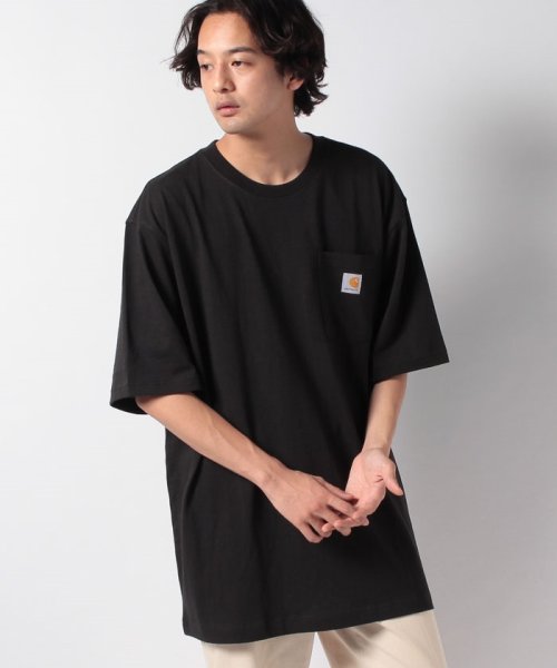 Carhartt(カーハート)/【Carhartt】カーハート Tシャツ K87 WORKWEAR POCKET T－SHIRT/BLACK