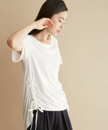 NERGY(ナージー)/【24H快適】UV＆接触冷感 サイドシャーリングTシャツ/ホワイト（10）
