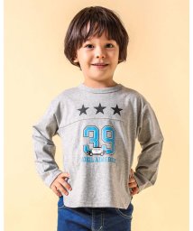 Noeil aime BeBe(ノイユ　エーム　べべ)/裾 ラウンド パトカー ビッグ シルエット スラブ 生地 Tシャツ　(80~13/グレー