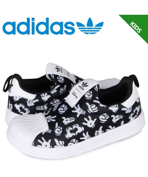 アディダス オリジナルス Adidas Originals スニーカー スリッポン キッズ ディズニー コラボ Disney Sst 360 ブラック 黒 Gx アディダス Adidas Magaseek アディダス オリジナルス Adidas Originals スニーカー スリッポン キッズ ディズニー コラボ Disney Sst 360 ブラック 黒 Gx アディダス Adidas Magaseek