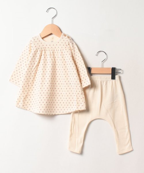 Bebe Enfant チュビックワンピース レギンスセット プチバトー Petit Bateau Magaseek