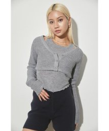 LAGUA GEM/WAFFLE 2PIECE KNIT－A/504854782