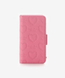 Samantha Thavasa Petit Choice(サマンサタバサプチチョイス)/iPhone(12mini)ケースフラワーハート型押し/ピンク