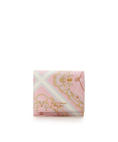 Samantha Thavasa Petit Choice(サマンサタバサプチチョイス)/スカーフデザインシリーズ 中折財布/ピンク