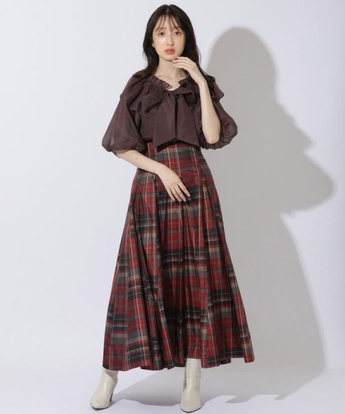 セール】タフタチェックスカート(504855012) | ウィルセレクション  