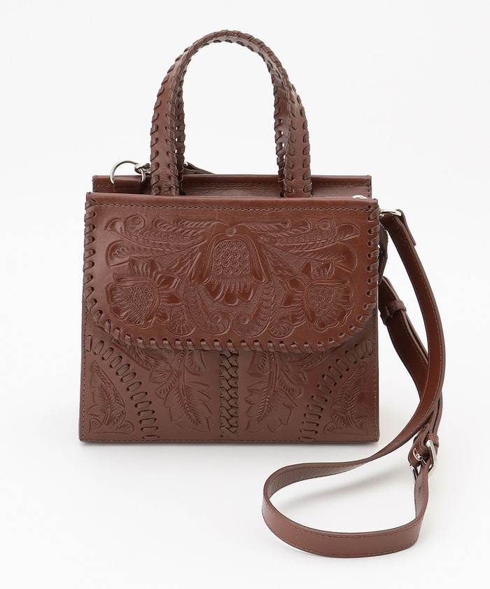 GRACECONTINENTAL Mini satchel ダークブラウン F GRACECONTINENTAL Mini satchel ダークブラウン F