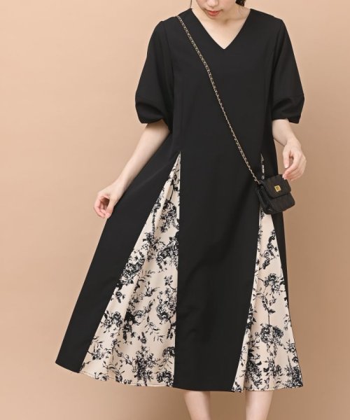 バルーンスリーブスリットワンピース アールピーエス Rps Magaseek