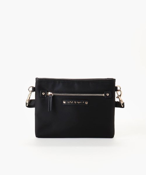 To b. by agnes b. OUTLET(トゥー　ビー　バイ　アニエスベー　アウトレット)/【Outlet】WT47 POCHETTE マルチポシェット/ブラック